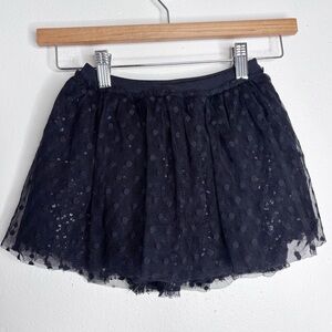 Juicy Couture Black Sequin Tulle Tutu Skirt Size Small EUC